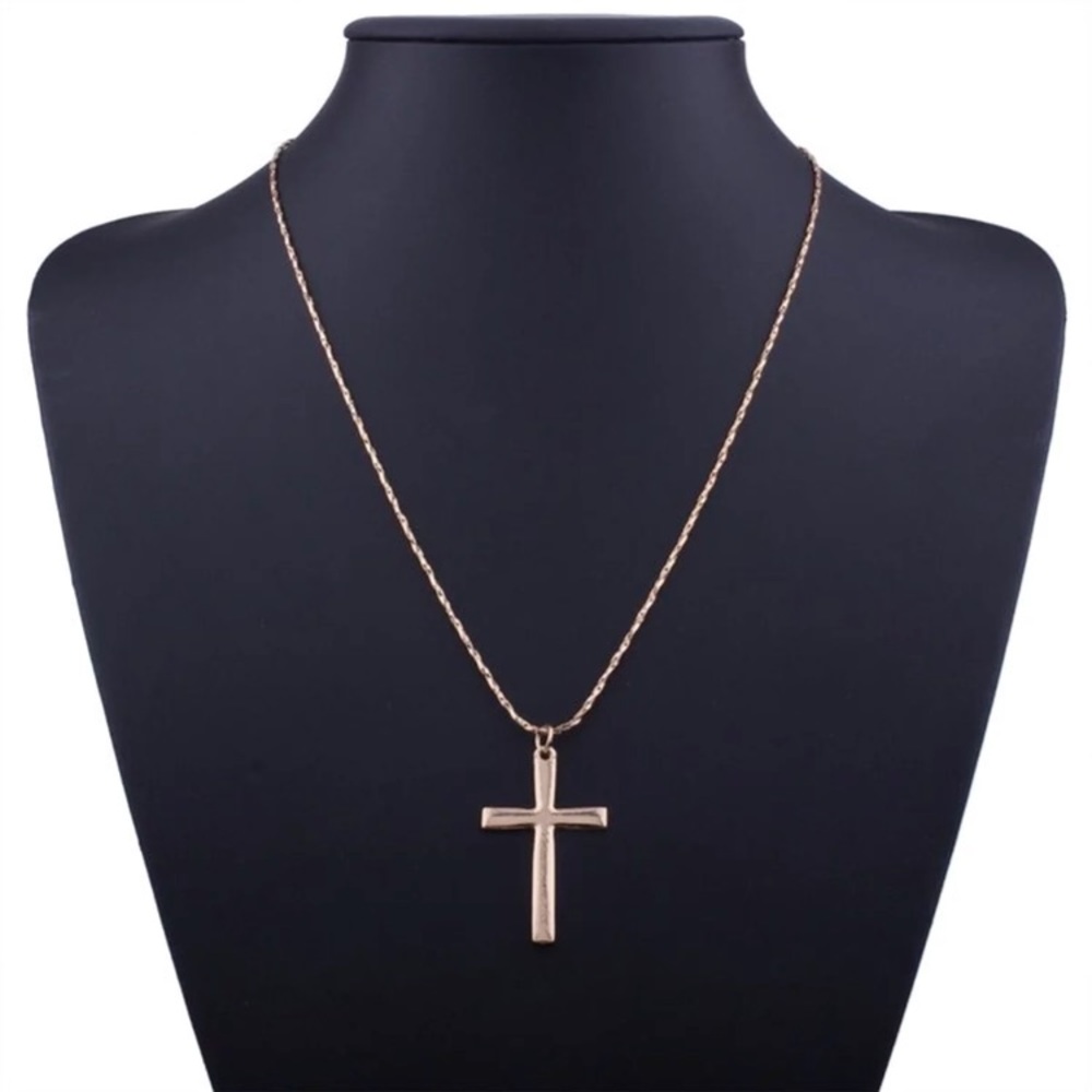 2 FOR 1! Lightweight Cross Religious Necklace Set - Picture 6 of 7